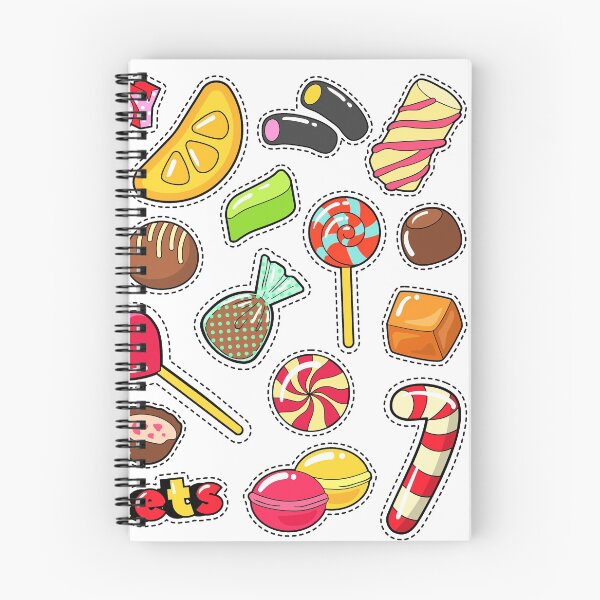 Item preview, Sweets Food Candies Stickers, Patches, Badges with Lollipop, Chocolate Candy and Jelly. Vector Doodle designed and sold by ivector.