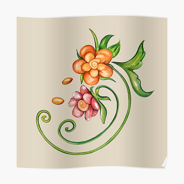 Io Mini fiore Poster