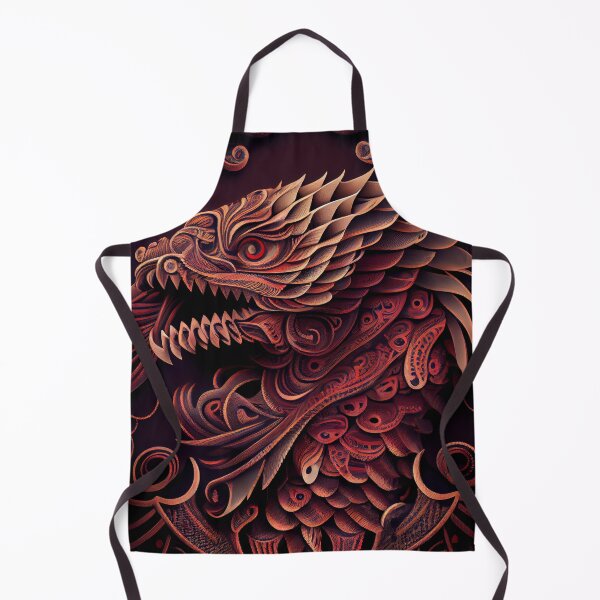 Aperçu de l'œuvre Aggressive Cool Bold Scaley European Pattern Digital Painting créée et vendue par CodeAndColors.