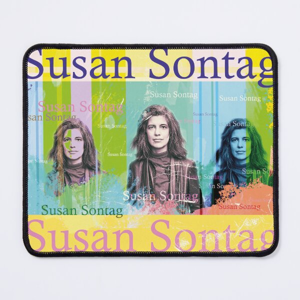 Item preview, elegant portrait of writer Susan Sontag designed and sold by Mauswohn.