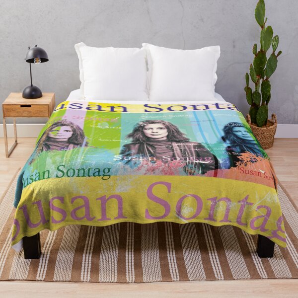 Item preview, elegant portrait of writer Susan Sontag designed and sold by Mauswohn.