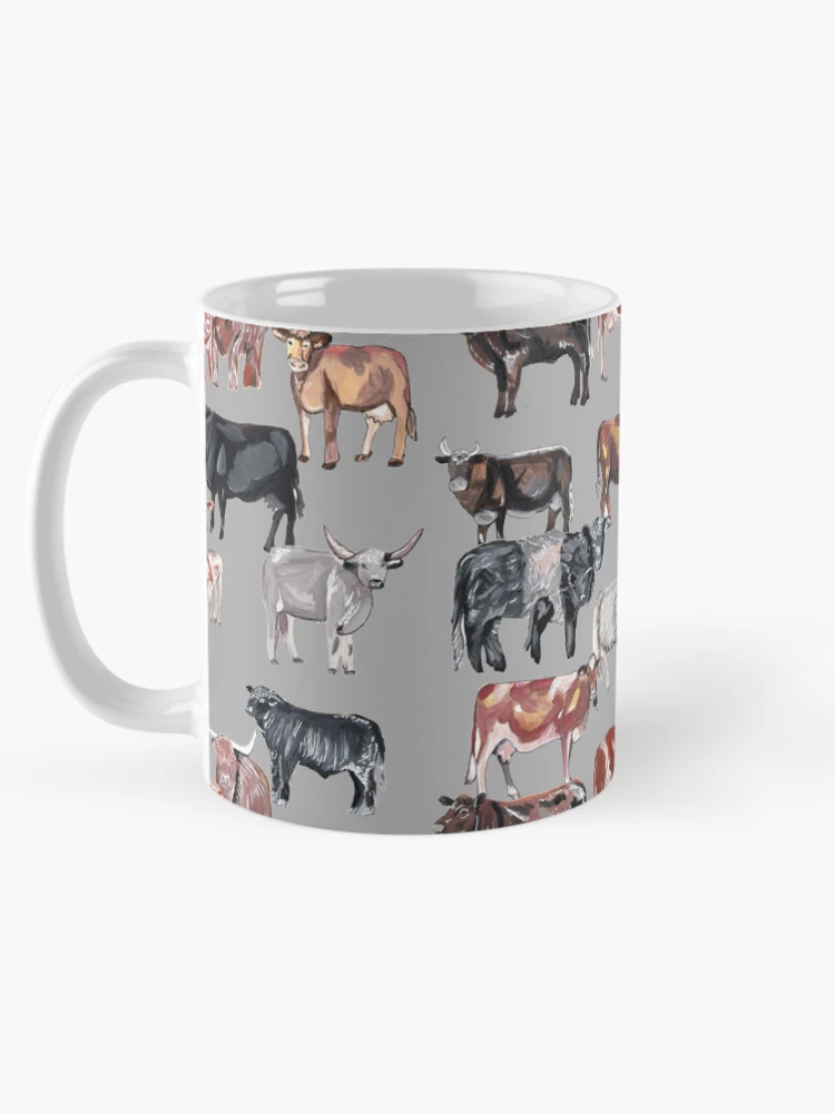Thumbnail 5 of 6, Coffee Mug, Cow Collection designed and sold by RiceDrawings.
