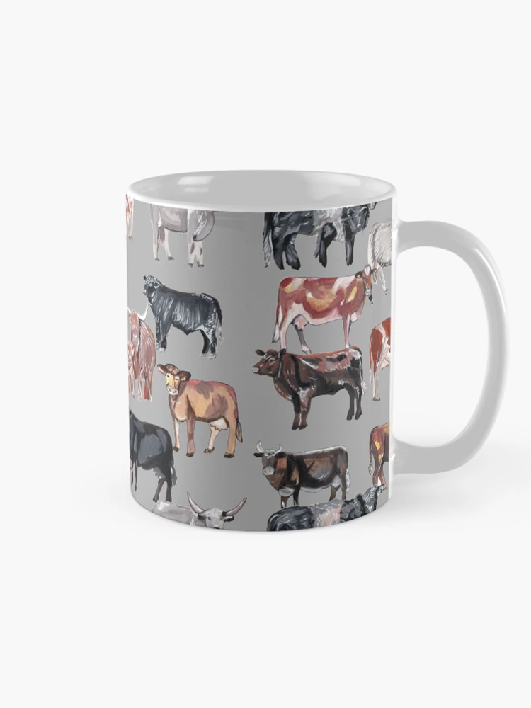 Thumbnail 3 of 6, Coffee Mug, Cow Collection designed and sold by RiceDrawings.