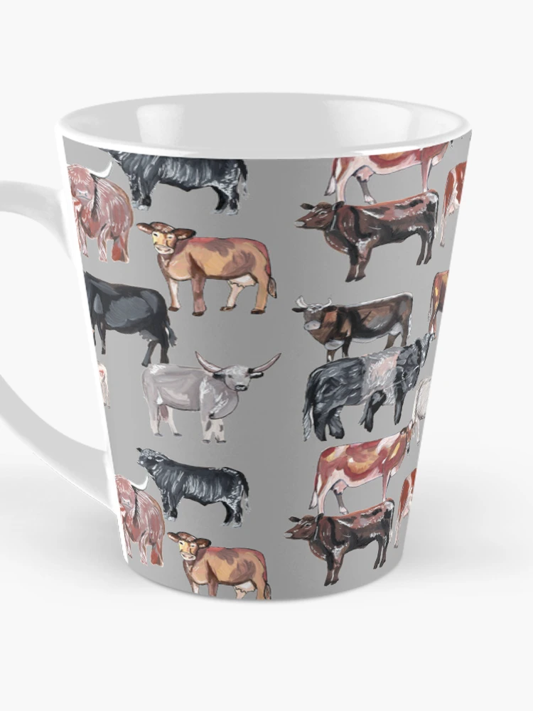 Thumbnail 3 of 4, Coffee Mug, Cow Collection designed and sold by RiceDrawings.