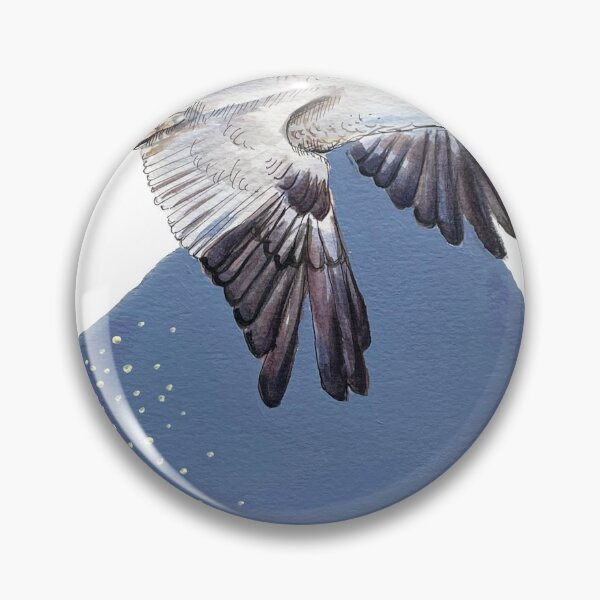 Item preview, Whooping Crane at Night Painting designed and sold by lynartpalette.