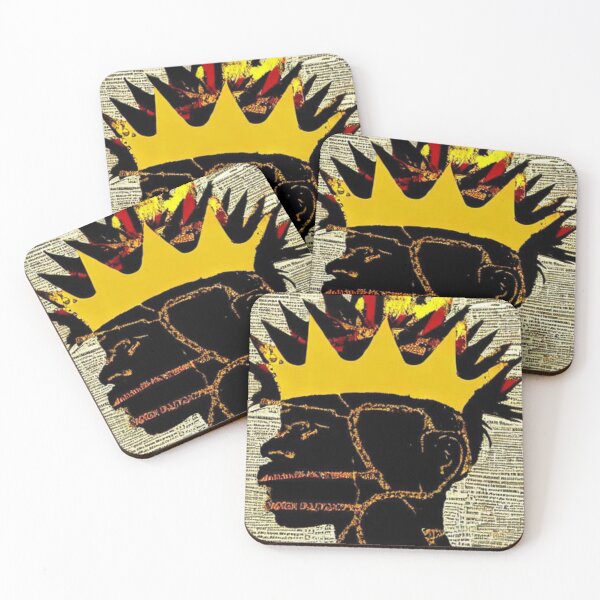 Item preview, Black King Crown | Primitive Art | Contemporary Urban designed and sold by itzbart.