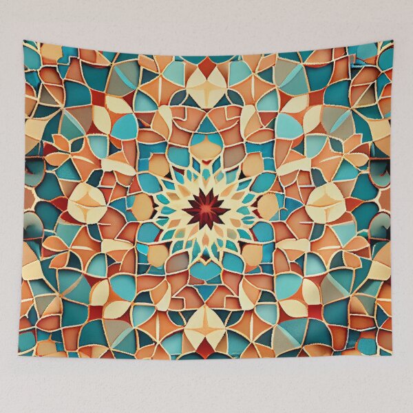 Item preview, Soft Moroccan Pattern Digital Painting designed and sold by CodeAndColors.