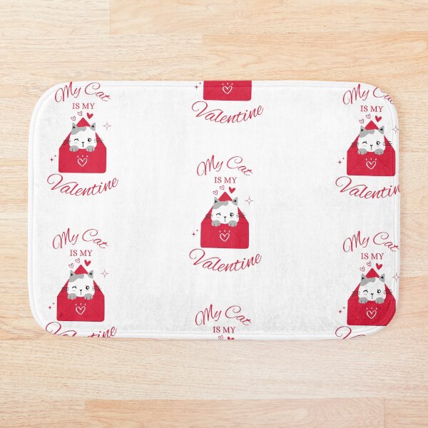 Item preview, Amante de los gatos, San Valentín, Mi gato es mi San Valentín, Regalos para ella designed and sold by PeacePrint.