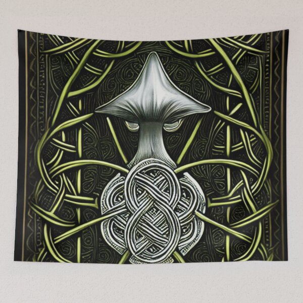 Item preview, Celtic Knot Work Mushroom  designed and sold by SilverFrog.