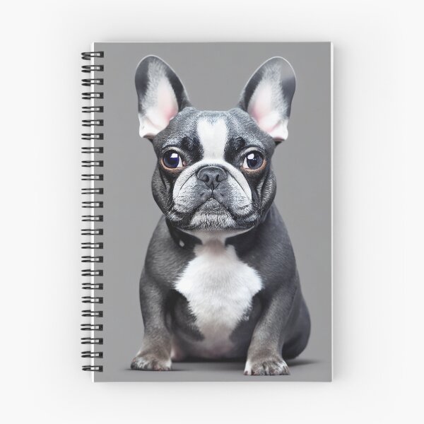 Item preview, A Cute Tiny Black & White French Bulldog in the Studio designed and sold by BrolinAndPearls.