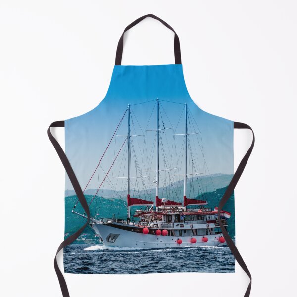 Item preview, Retro Yacht in the Mediterranean designed and sold by Sun Pixel Photography.