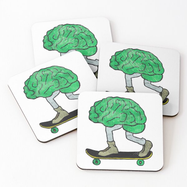 Item preview, Brain Skateboarding Funny Skateboard - Skateboarder designed and sold by sanadkarmakar.