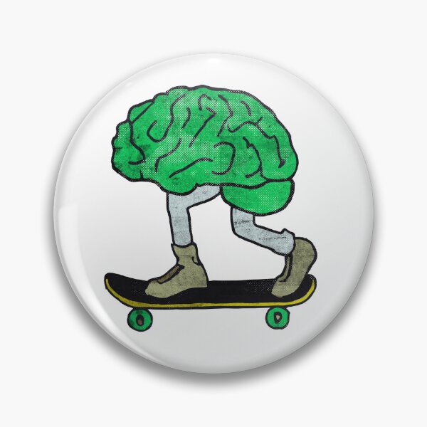 Item preview, Brain Skateboarding Funny Skateboard - Skateboarder designed and sold by sanadkarmakar.