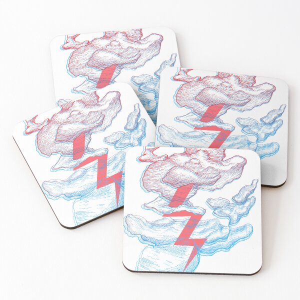 Item preview, Lightning sky red blue designed and sold by Vunnytron.