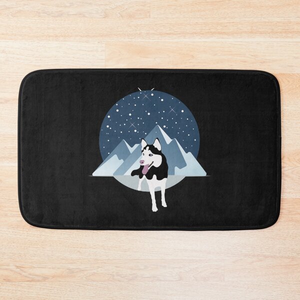 Item preview, Husky Siberian Dog with Winter Mountain and Sky designed and sold by SeasonalDogs.