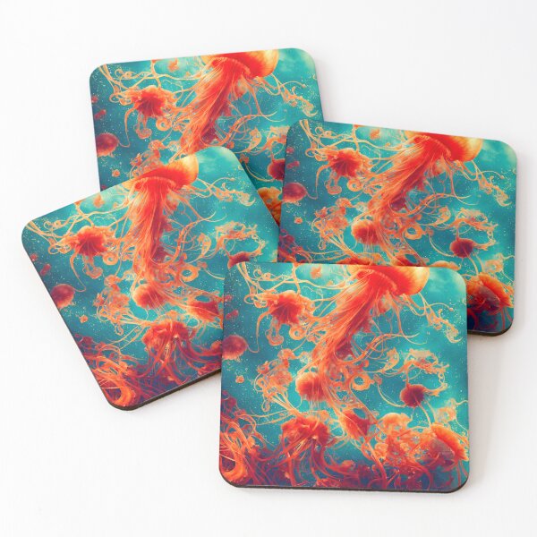 Item preview, Jellyfish in the sea - wallpaper. designed and sold by Maniock.