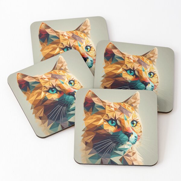 Item preview, Geometric Orange Cat designed and sold by AxeWave.