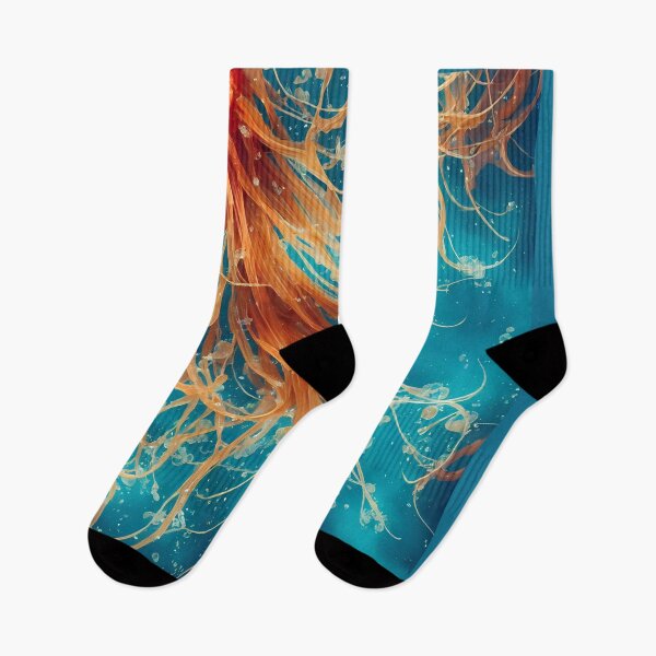 Item preview, Colorful tropical jellyfish in the water. designed and sold by Maniock.