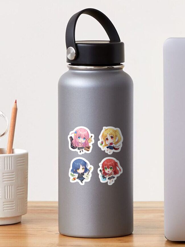 Aperçu 1 sur 3. Sticker avec l'œuvre Pack Chibi Bocchi le Rocher créée et vendue par Neelam789.