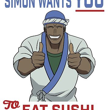 Aperçu de l'œuvre Simon veut que tu viennes manger des sushis de Sakuga Drip