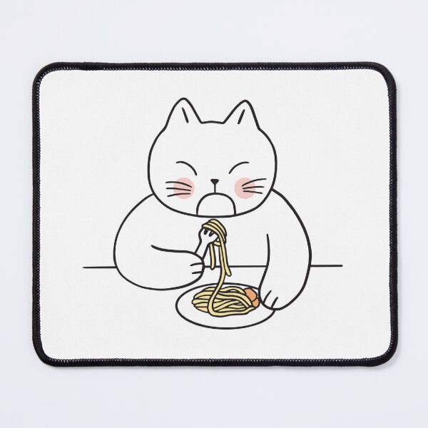 Item preview, Cat Eating Spaghetti designed and sold by FeelinGGo ✅.