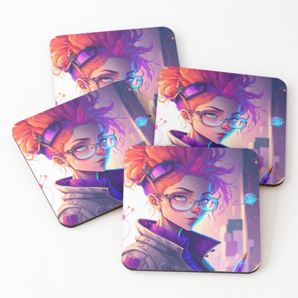 Item preview, Futuristic Female Scientist Portrait designed and sold by NextGenMerch.