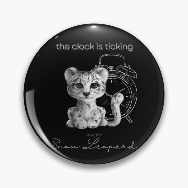 Item preview, Save The Snow Leopard The Clock is Floor Pillow designed and sold by MagicWolfStar.