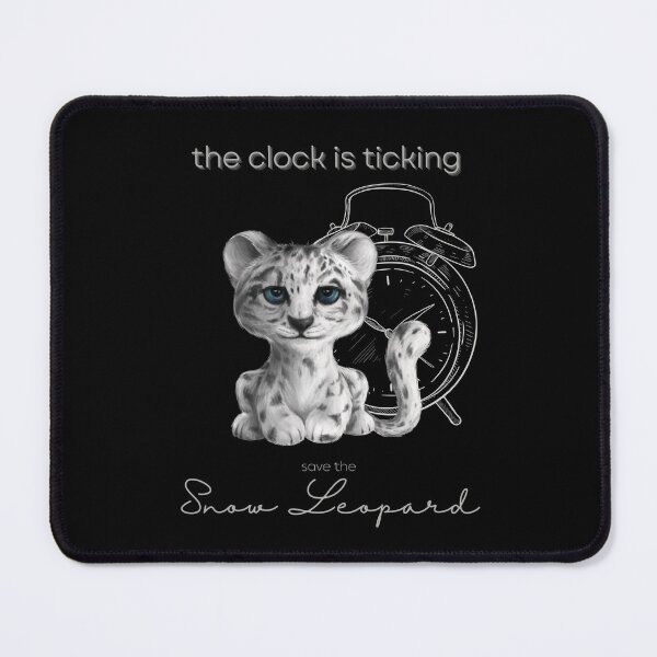 Item preview, Save The Snow Leopard The Clock is Floor Pillow designed and sold by MagicWolfStar.