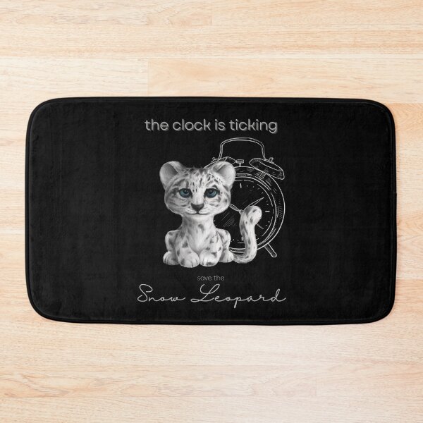 Item preview, Save The Snow Leopard The Clock is Floor Pillow designed and sold by MagicWolfStar.