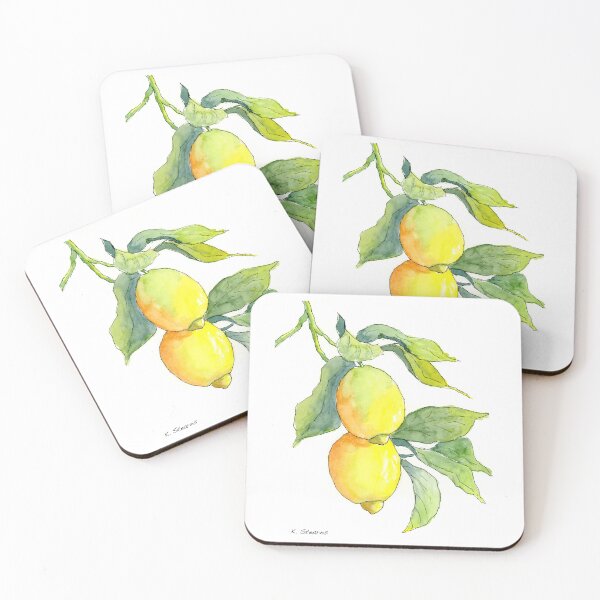 Item preview, Lemon Dangle Watercolor Painting designed and sold by Katie Stearns.