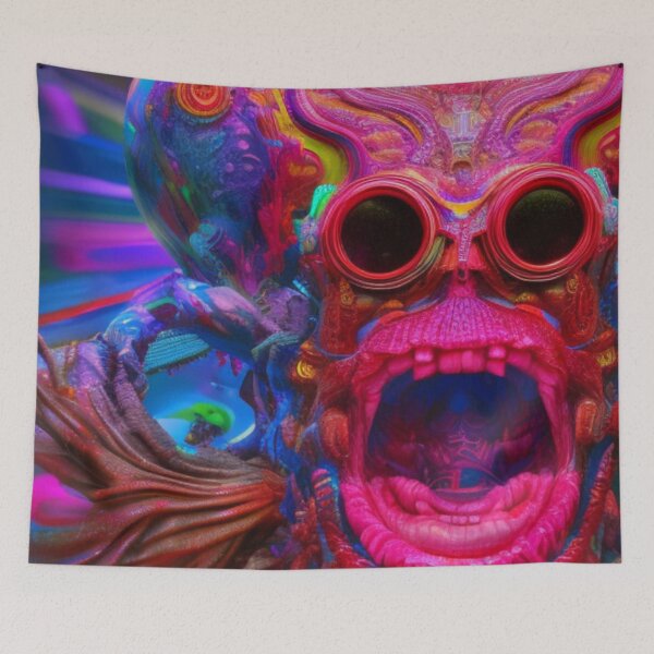 Item preview, Psychedelic Face #91 - Part of Our Psychedelic Faces Collection designed and sold by Psychedelic Psychos.