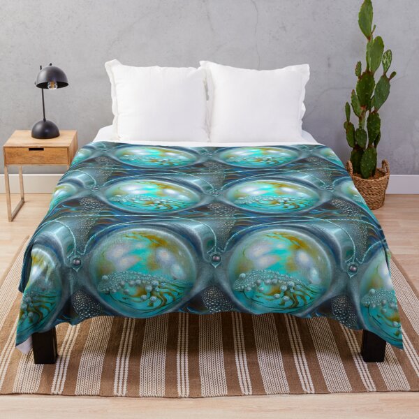 Item preview, Pearl Paradise Pools Ocean Orbs 3D Digital Doodles Unique Out of this World Psychedelic Sheres by BadassBazaar designed and sold by BadassBazaar.
