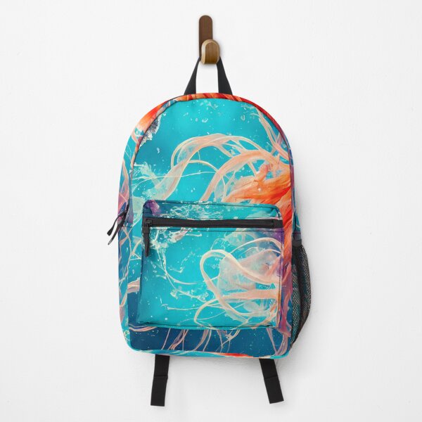Item preview, Orange jellyfish in the water. designed and sold by Maniock.
