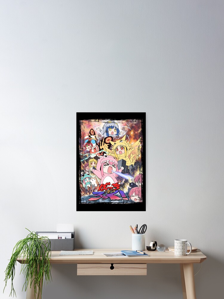 Aperçu 2 sur 3. Poster avec l'œuvre Bocchi le rocher Chibi créée et vendue par Neelam789.
