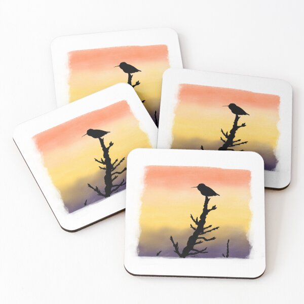 Item preview, Hummingbird Silhouette Sunset  designed and sold by Fernheart Designs.