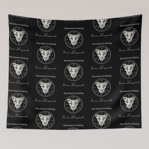Item preview, Save The Snow Leopard The Clock is Ticking T-shirt designed and sold by MagicWolfStar.