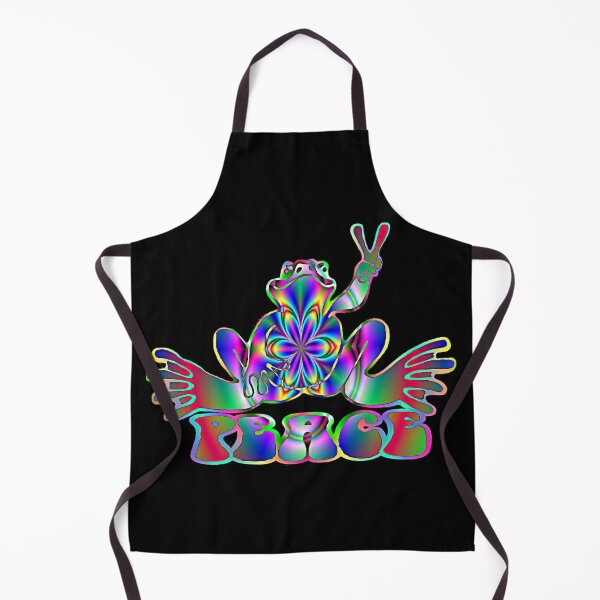 Item preview, Psychedelic Floral Peace Frog designed and sold by natnat7w.