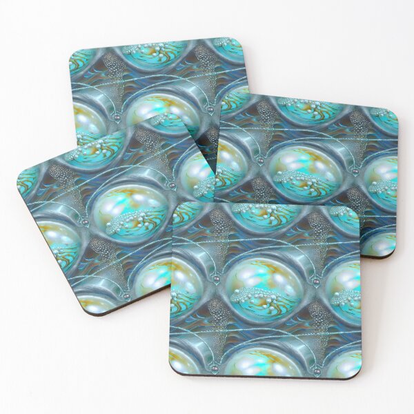 Item preview, Pearl Paradise Pools Ocean Orbs 3D Digital Doodles Unique Out of this World Psychedelic Sheres by BadassBazaar designed and sold by BadassBazaar.