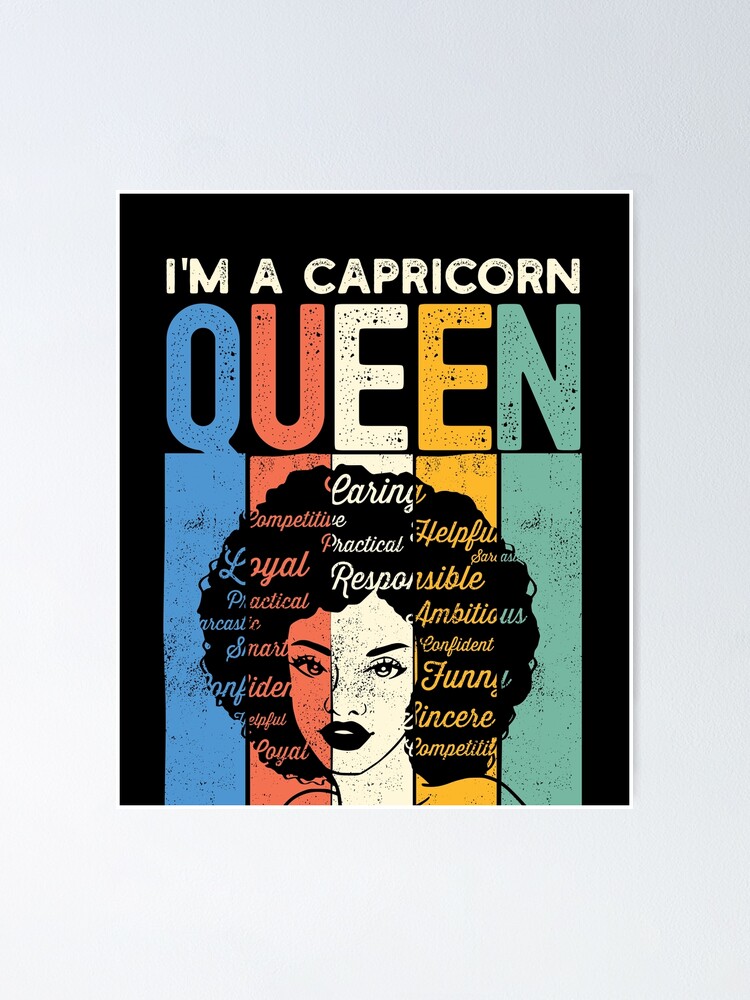 Black Women Capricorn Queen January Birthday T-Shirt Black Women Capricorn Queen January Birthday T-Shirt