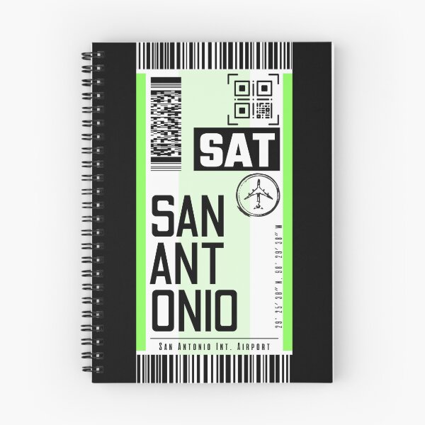 Item preview, SAN ANTONIO SAT classic luggage tag airport stickers designed and sold by LeddsoDello.