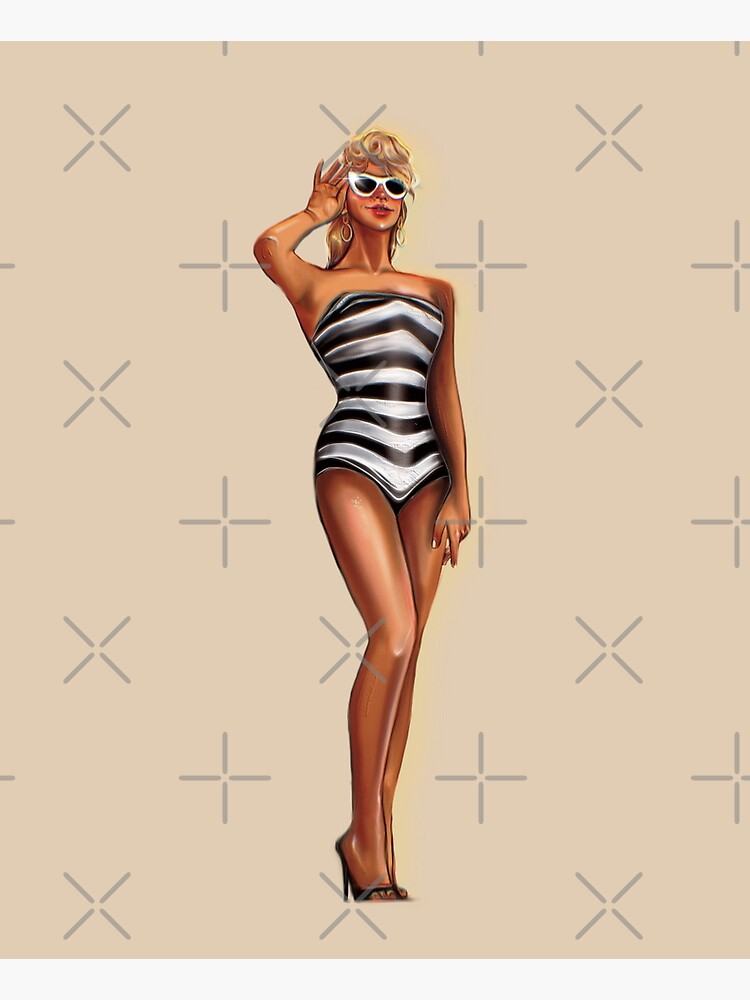 Barbie Barbara Roberts Iconic Zebra Swimsuit Adults T-Shirt