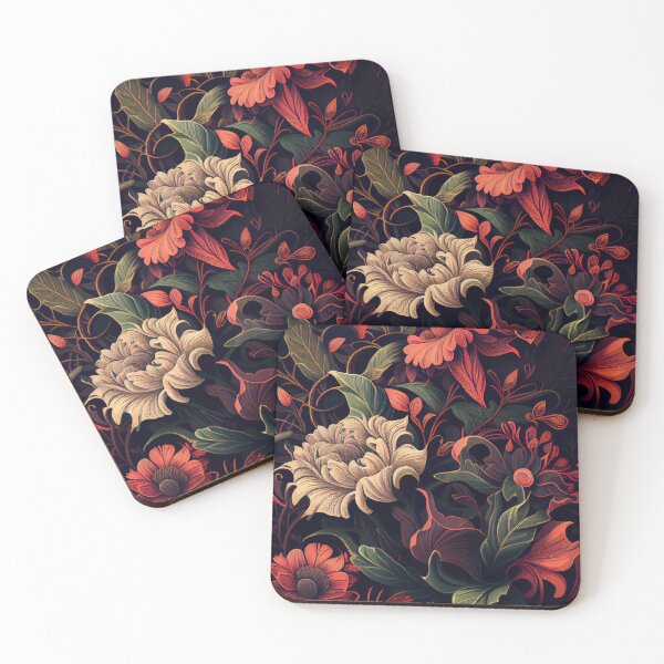 Item preview, Surreal Drawn Floral Pattern Digital Painting designed and sold by CodeAndColors.