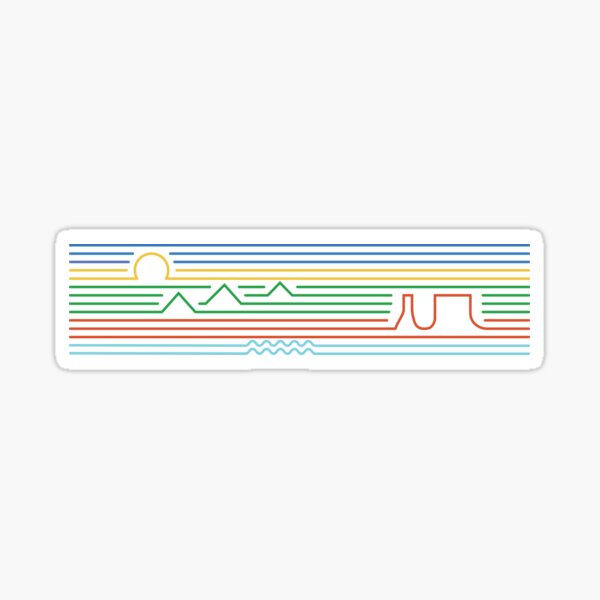 Desert Lines Sticker