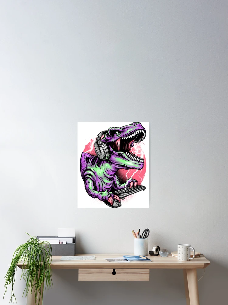 Thumbnail 2 of 3, Poster, Dinosaur Dino Rage designed and sold by RFFNH.