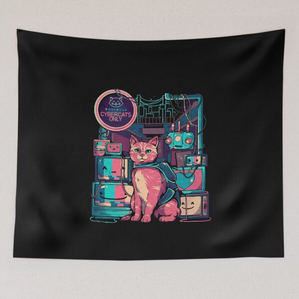 Item preview, Cybercats Only - Funny Cat Geek Gift designed and sold by EduEly.