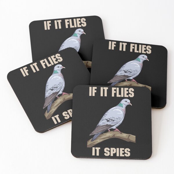 Item preview, If It Flies It Spies Birds Are Not   designed and sold by NourishingCup.