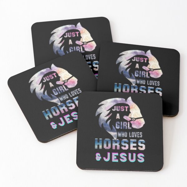 Item preview, Just A Girl Who Loves Jesus And Horses - Pink & Blue designed and sold by elisarasada.