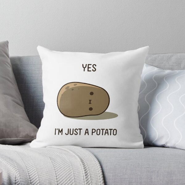 Cute Potato Throw Pillow