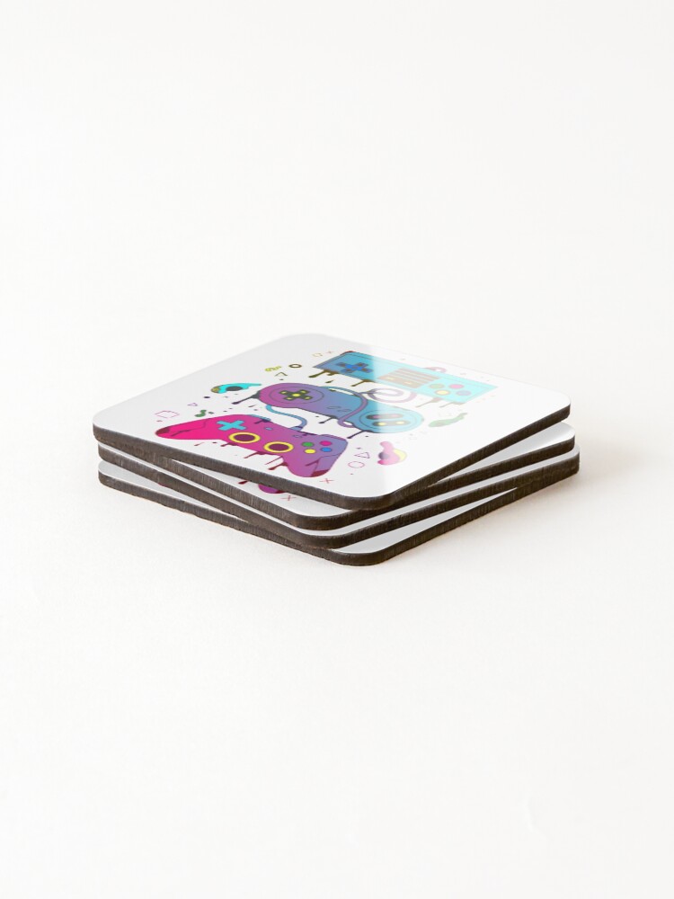 Thumbnail 4 of 5, Coasters (Set of 4), Gaming Dual Color Gaming Evolution designed and sold by RFFNH.