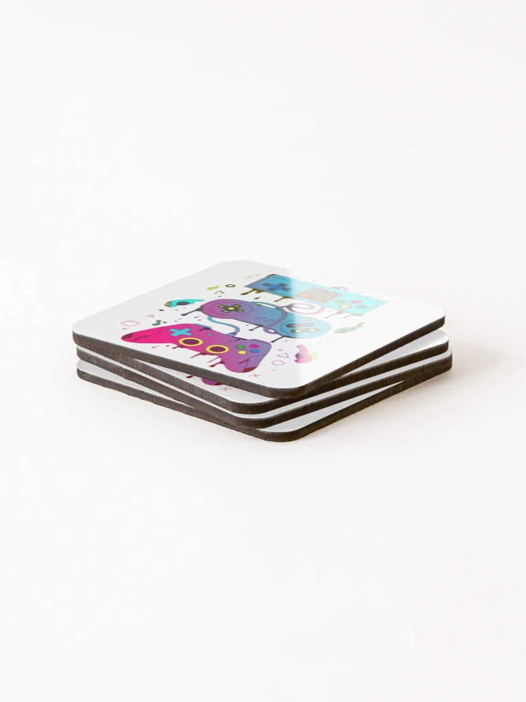 Thumbnail 4 of 5, Coasters (Set of 4), Gaming Dual Color Gaming Evolution designed and sold by RFFNH.